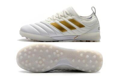 Adidas Copa Tango 20.1 TF Low-Tops Football Shoes - White/Beige/Gold