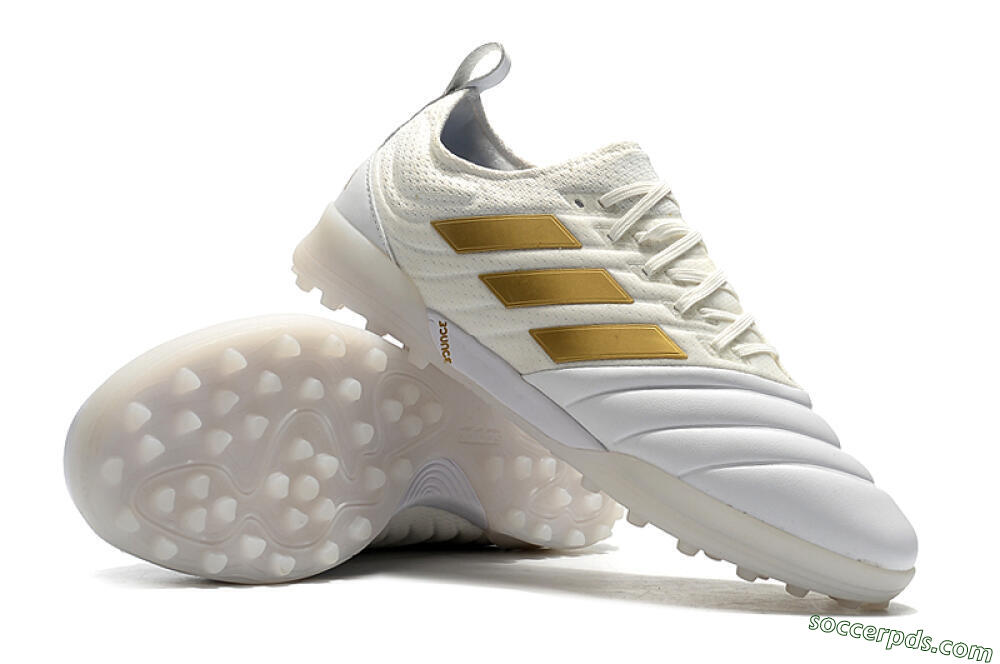 Adidas Copa Tango 20.1 TF Low-Tops Football Shoes - White/Beige/Gold 4