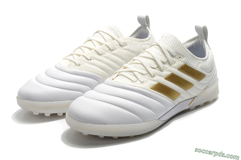 Adidas Copa Tango 20.1 TF Low-Tops Football Shoes - White/Beige/Gold 5