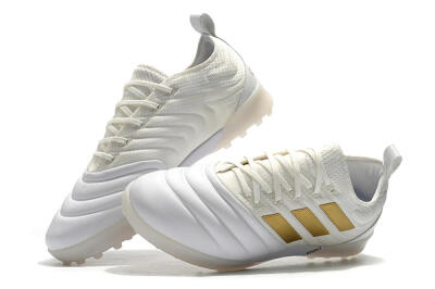 Adidas Copa Tango 20.1 TF Low-Tops Football Shoes - White/Beige/Gold