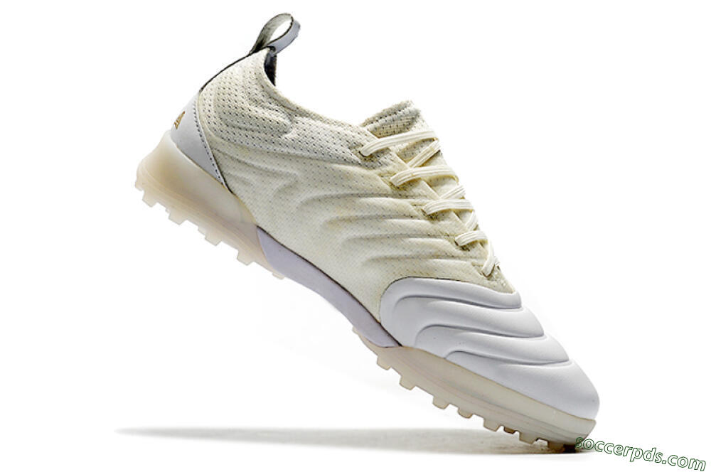 Adidas Copa Tango 20.1 TF Low-Tops Football Shoes - White/Beige/Gold 7