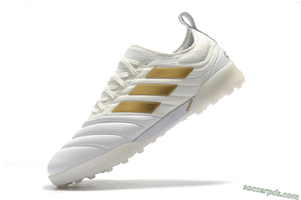 Adidas Copa Tango 20.1 TF Low-Tops Football Shoes - White/Beige/Gold 8