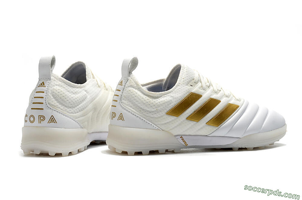 Adidas Copa Tango 20.1 TF Low-Tops Football Shoes - White/Beige/Gold 9