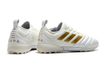 Adidas Copa Tango 20.1 TF Low-Tops Football Shoes - White/Beige/Gold