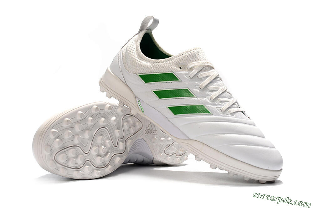 Adidas Copa Tango 20.1 TF Low-Tops Football Shoes - White/Green 4