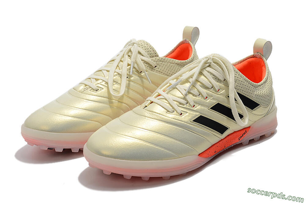 Adidas Copa Tango 20.1 TF Low-Tops Football Shoes - Beige/Black/Red 5