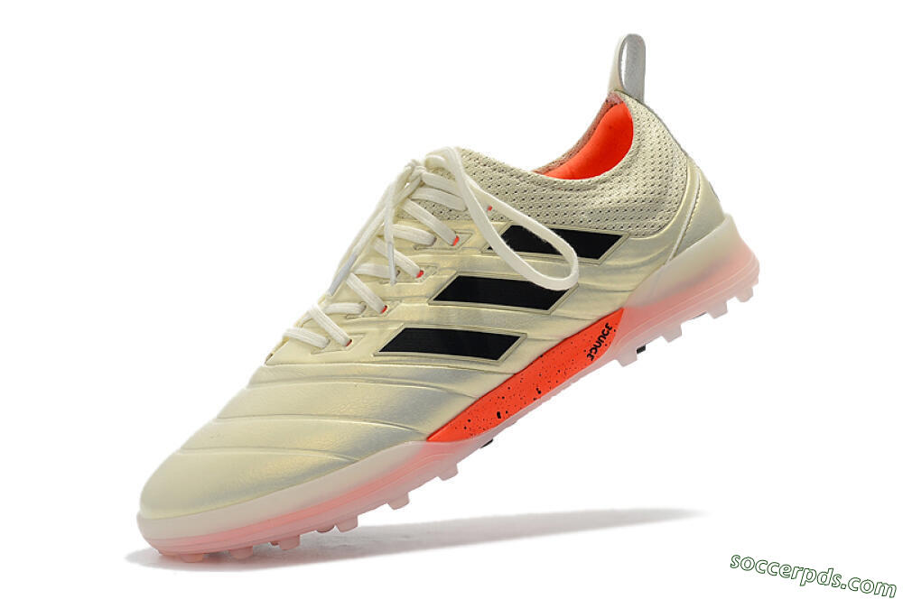 Adidas Copa Tango 20.1 TF Low-Tops Football Shoes - Beige/Black/Red 8