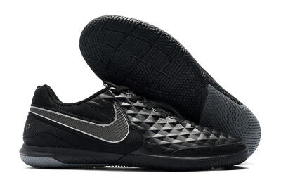 NIke Tiempo Lunar Legend 8 Pro IC Low-Tops Football Shoes - Black/Grey