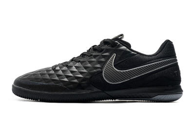 NIke Tiempo Lunar Legend 8 Pro IC Low-Tops Football Shoes - Black/Grey