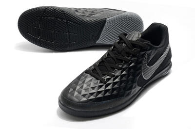 NIke Tiempo Lunar Legend 8 Pro IC Low-Tops Football Shoes - Black/Grey