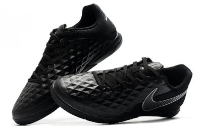 NIke Tiempo Lunar Legend 8 Pro IC Low-Tops Football Shoes - Black/Grey
