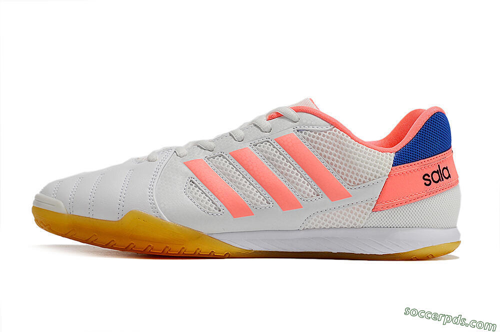 Adidas Top Sala IC Low-Tops Football Shoes - White/Pink/Blue 2