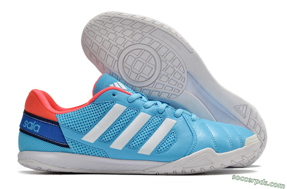 Adidas Top Sala IC Low-Tops Football Shoes - Jade/Red/Blue 1