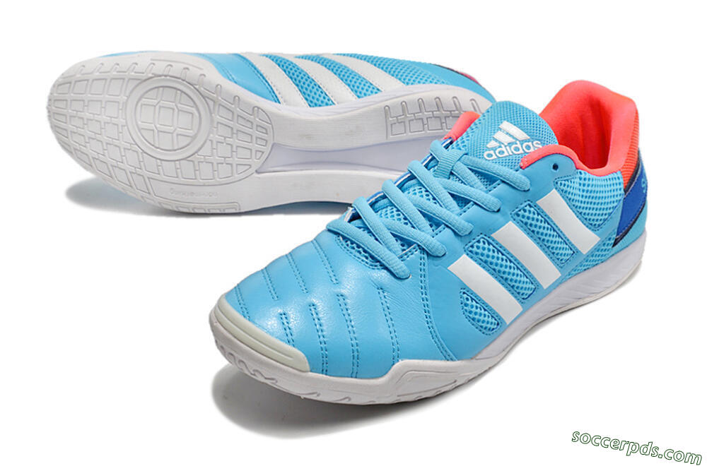 Adidas Top Sala IC Low-Tops Football Shoes - Jade/Red/Blue 3
