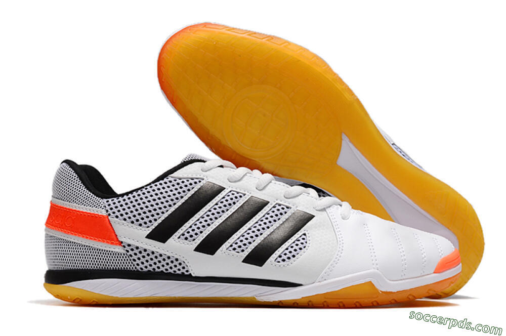 Adidas Top Sala IC Low-Tops Football Shoes - White/Black/Red 1