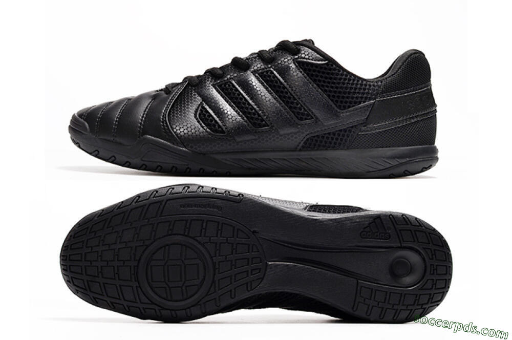 Adidas Top Sala IC Low-Tops Football Shoes - Black/Black 0