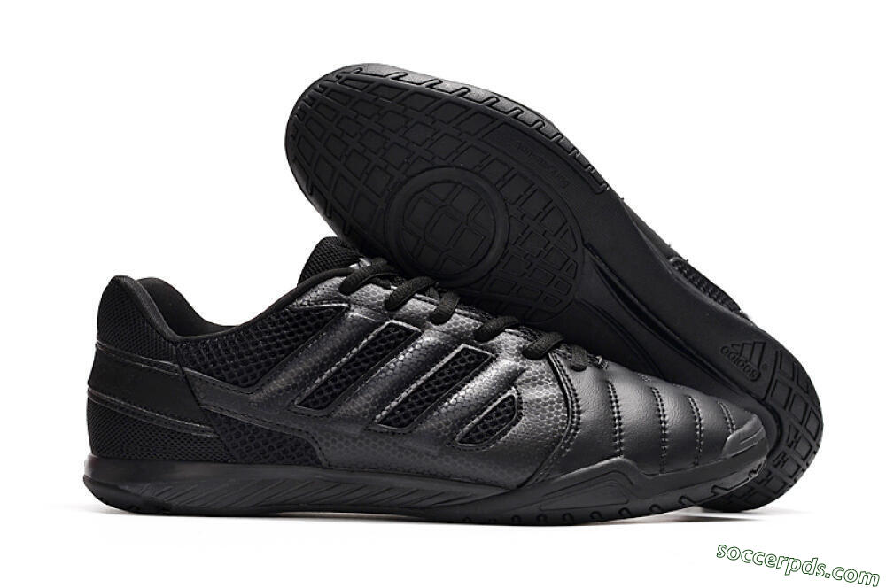 Adidas Top Sala IC Low-Tops Football Shoes - Black/Black 1