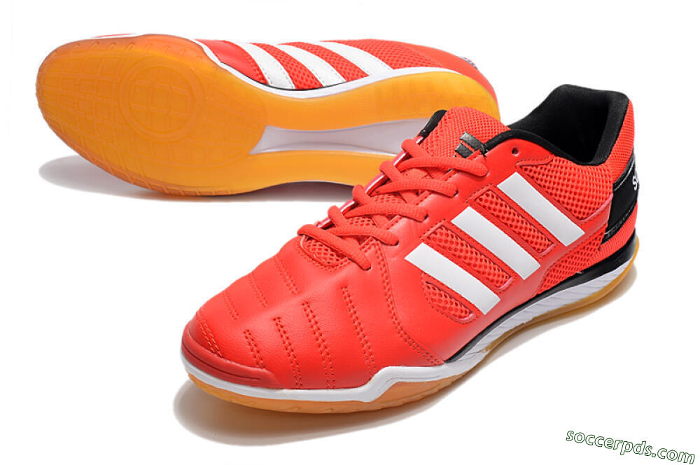 Adidas Top Sala IC Low-Tops Football Shoes - Red/White/Black 3