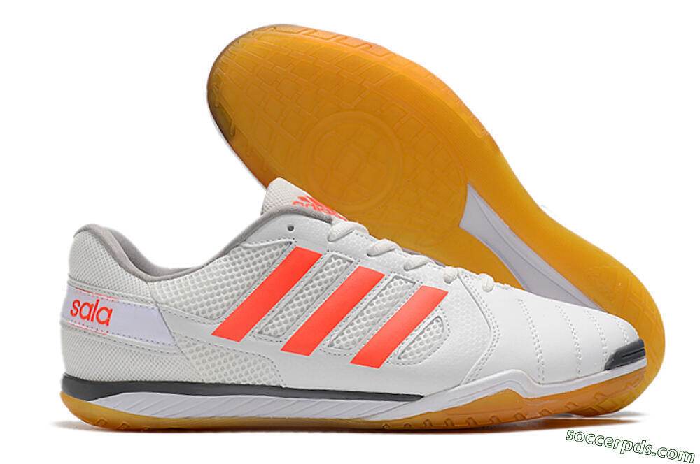 Adidas Top Sala IC Low-Tops Football Shoes - White/Red/Black 1