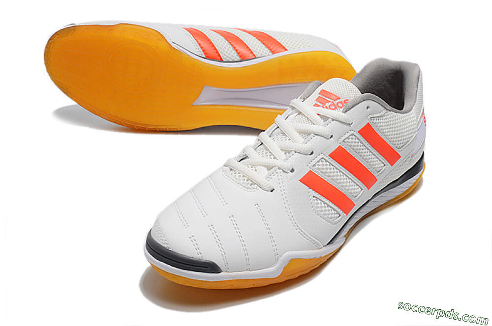 Adidas Top Sala IC Low-Tops Football Shoes - White/Red/Black 3