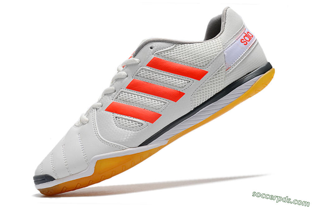 Adidas Top Sala IC Low-Tops Football Shoes - White/Red/Black 5