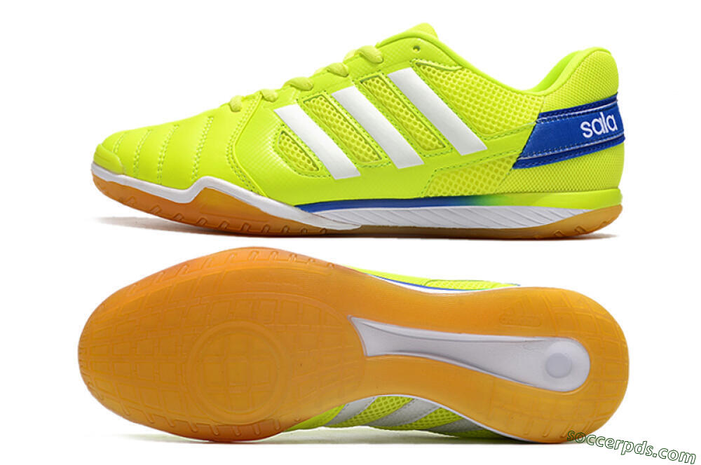 Adidas Top Sala IC Low-Tops Football Shoes - Yellow/White/Blue 0