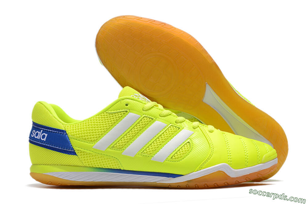 Adidas Top Sala IC Low-Tops Football Shoes - Yellow/White/Blue 1