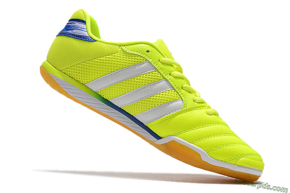 Adidas Top Sala IC Low-Tops Football Shoes - Yellow/White/Blue 4