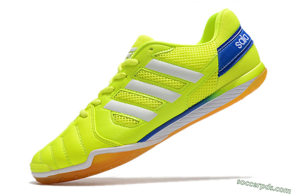 Adidas Top Sala IC Low-Tops Football Shoes - Yellow/White/Blue 5