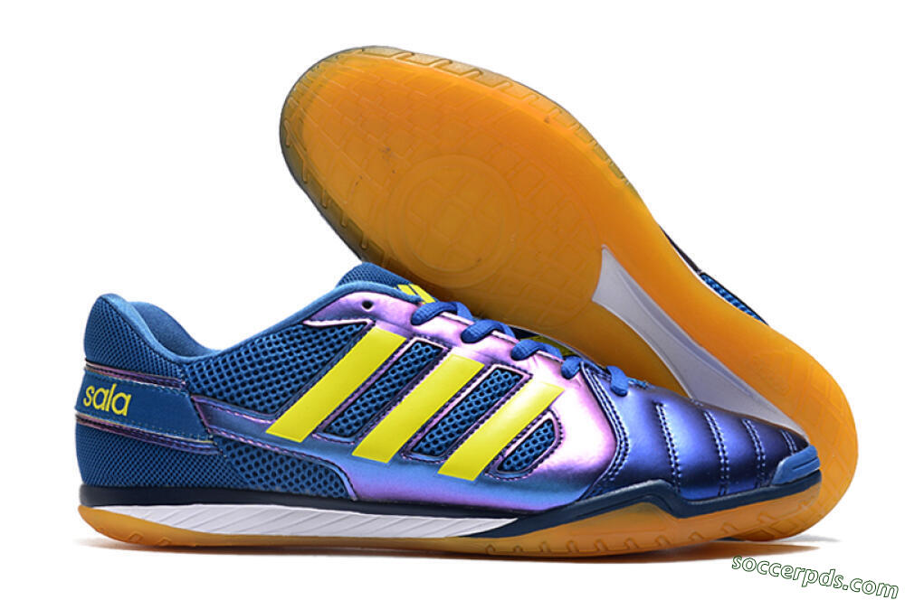 Adidas Top Sala IC Low-Tops Football Shoes - Blue/Yellow/White 1