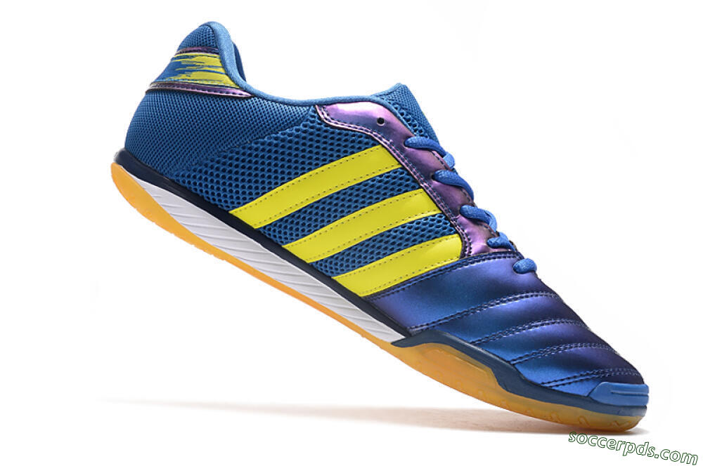 Adidas Top Sala IC Low-Tops Football Shoes - Blue/Yellow/White 4