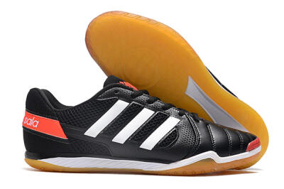 Adidas Top Sala IC Low-Tops Football Shoes - Black/White/Red