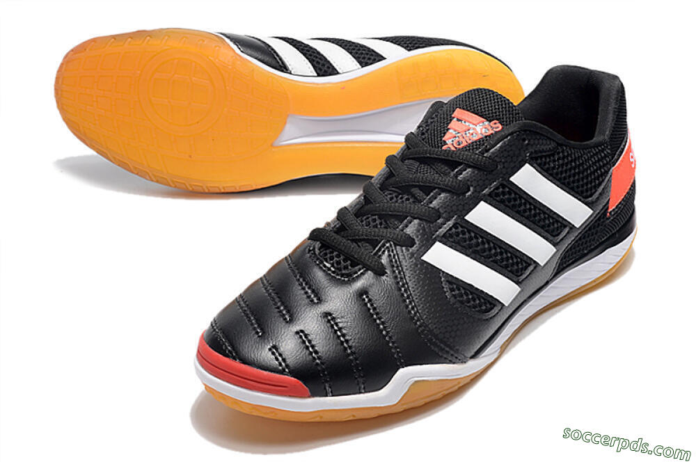 Adidas Top Sala IC Low-Tops Football Shoes - Black/White/Red 3