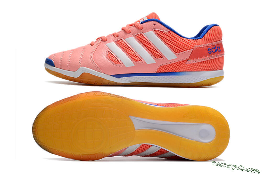 Adidas Top Sala IC Low-Tops Football Shoes - Pink/White/Blue 0