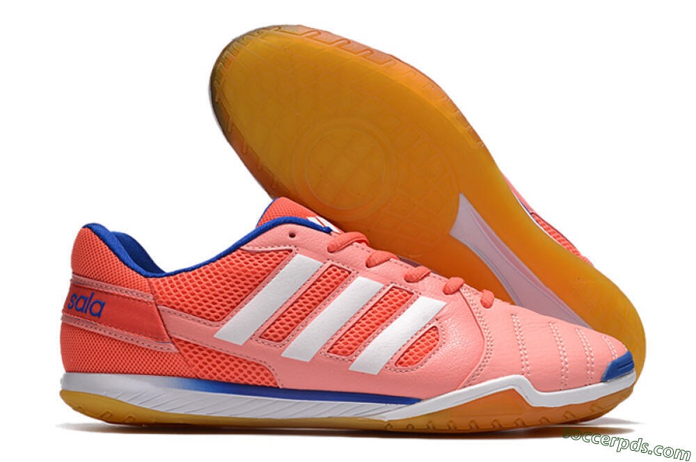 Adidas Top Sala IC Low-Tops Football Shoes - Pink/White/Blue 1