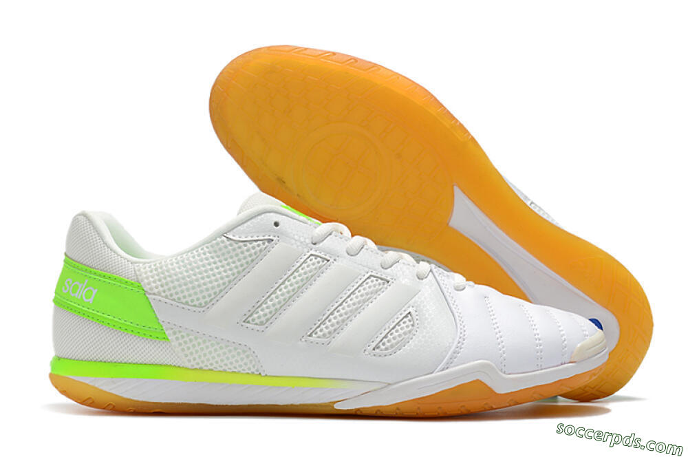 Adidas Top Sala IC Low-Tops Football Shoes - White/Yellow 1