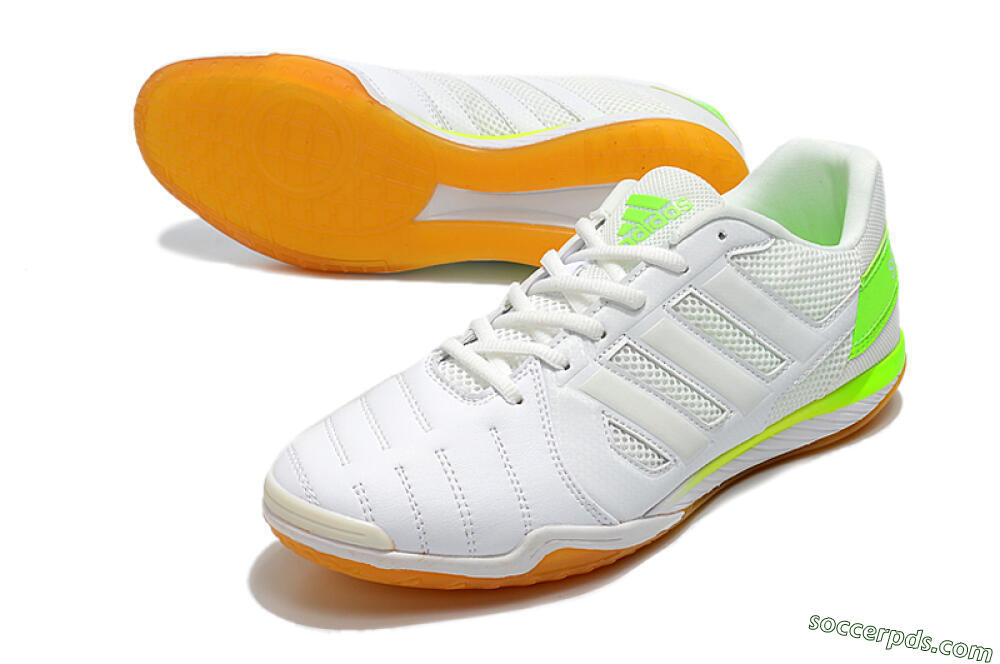 Adidas Top Sala IC Low-Tops Football Shoes - White/Yellow 3
