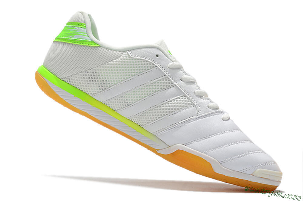 Adidas Top Sala IC Low-Tops Football Shoes - White/Yellow 4