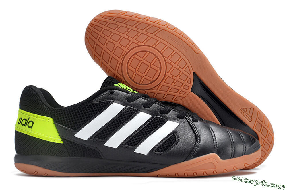 Adidas Top Sala IC Low-Tops Football Shoes - Black/White/Yellow 1