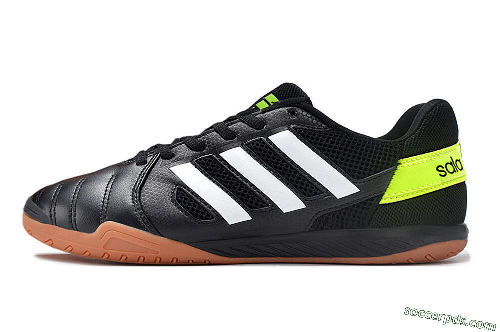 Adidas Top Sala IC Low-Tops Football Shoes - Black/White/Yellow 2