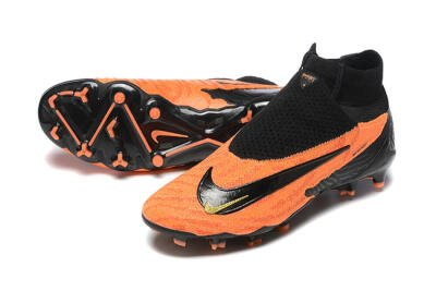 Nike Phantom GX DF Elite FG High-Tops Football Boots - Orange/Black/Gold