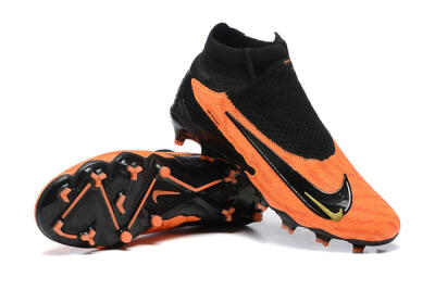 Nike Phantom GX DF Elite FG High-Tops Football Boots - Orange/Black/Gold