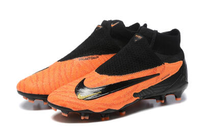 Nike Phantom GX DF Elite FG High-Tops Football Boots - Orange/Black/Gold