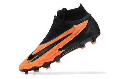 Nike Phantom GX DF Elite FG High-Tops Football Boots - Orange/Black/Gold