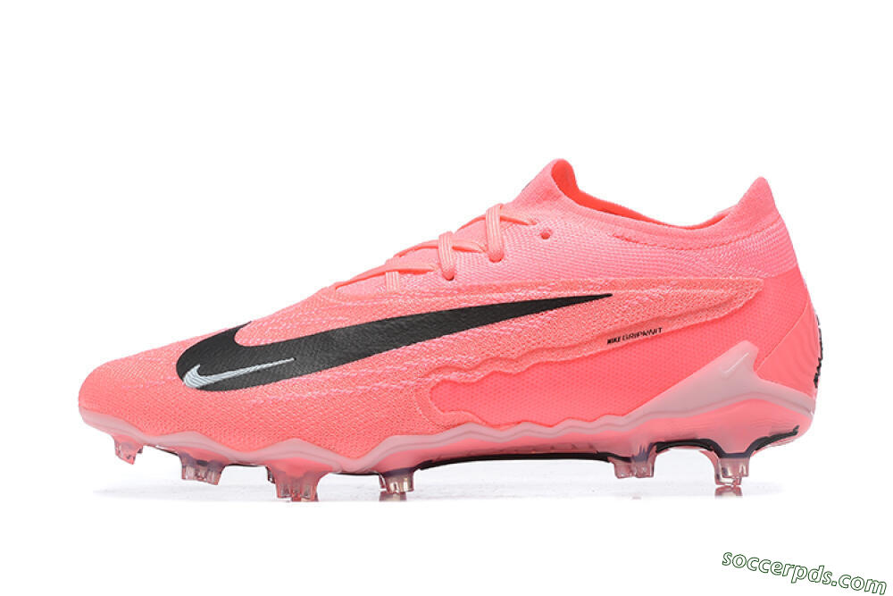 Nike Phantom GX Elite FG Low-Tops Football Boots - Pink/Black/White 2