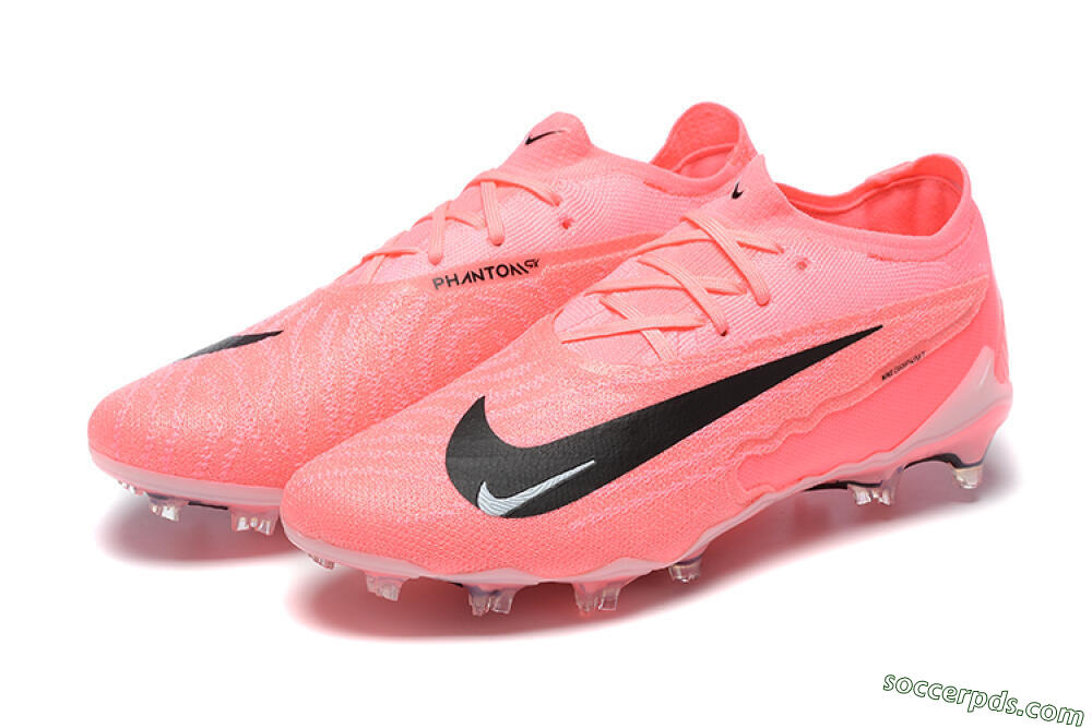 Nike Phantom GX Elite FG Low-Tops Football Boots - Pink/Black/White 5