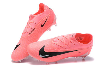 Nike Phantom GX Elite FG Low-Tops Football Boots - Pink/Black/White