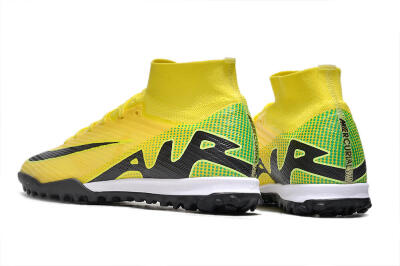 Nike Air Zoom Mercurial Superfly 9 Elite TF High-Tops Football Shoes - Yellow/Black/White