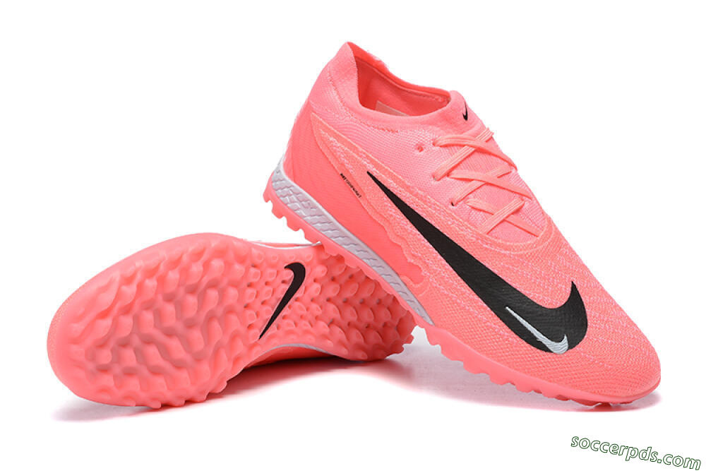 Nike Phantom GX Elite TF Low-Tops Football Shoes - Pink/Black/White 4