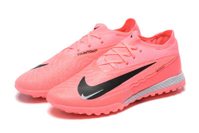 Nike Phantom GX Elite TF Low-Tops Football Shoes - Pink/Black/White
